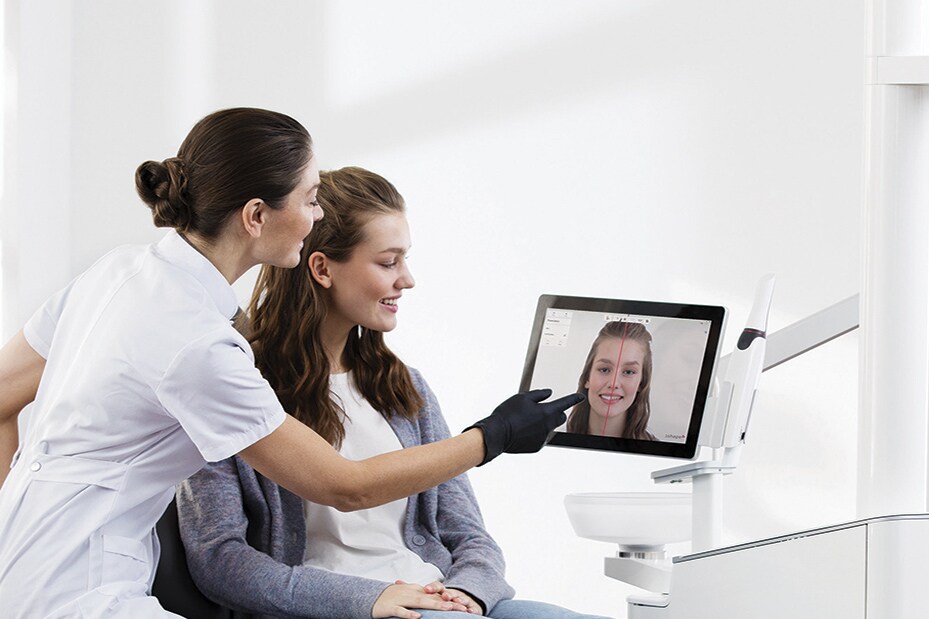 Odontóloga y paciente